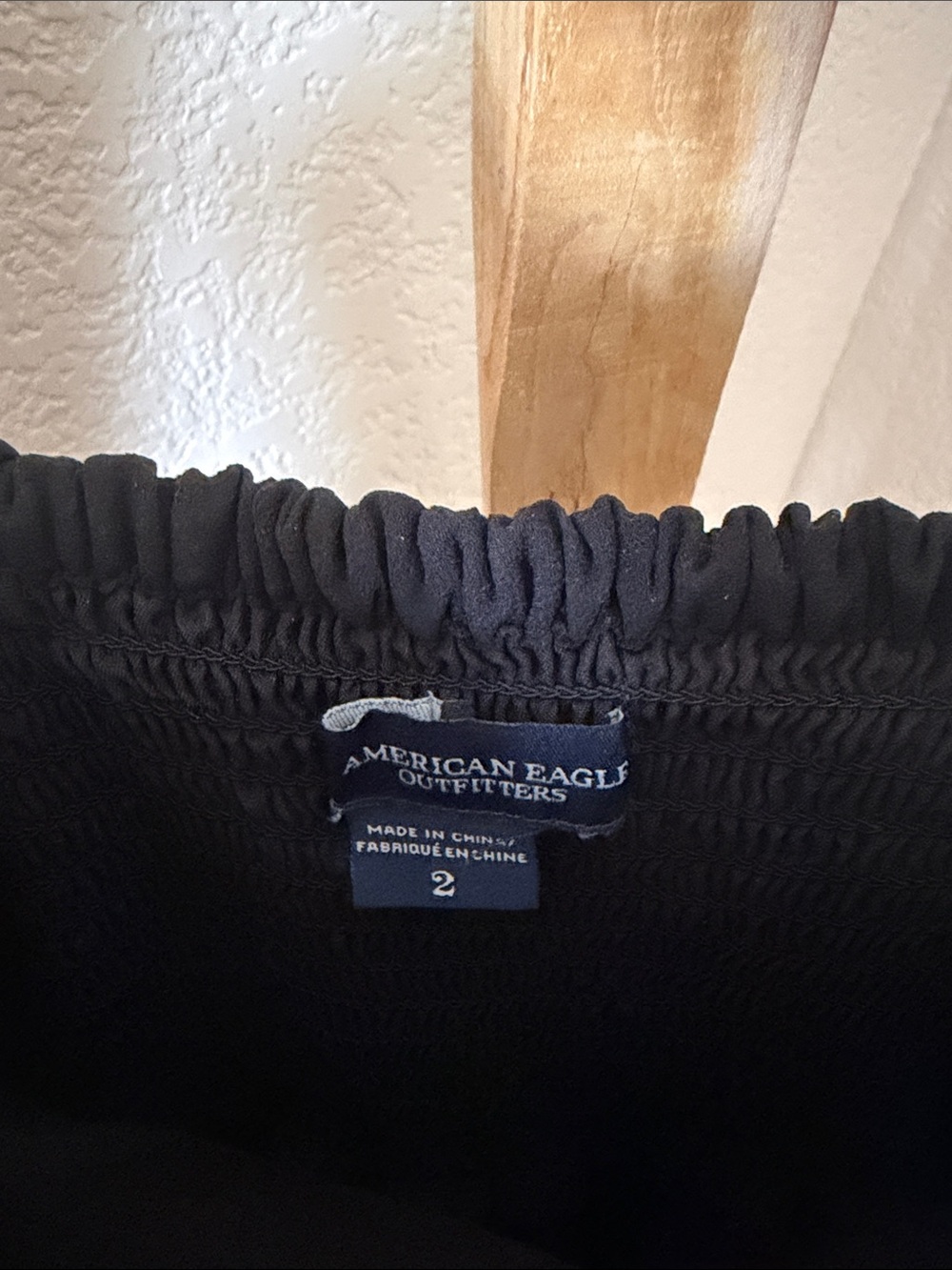 American Eagle, outfitters Black Tiered Sweetheart Bust Spaghetti-Strap Dress - Picture 3 of 3